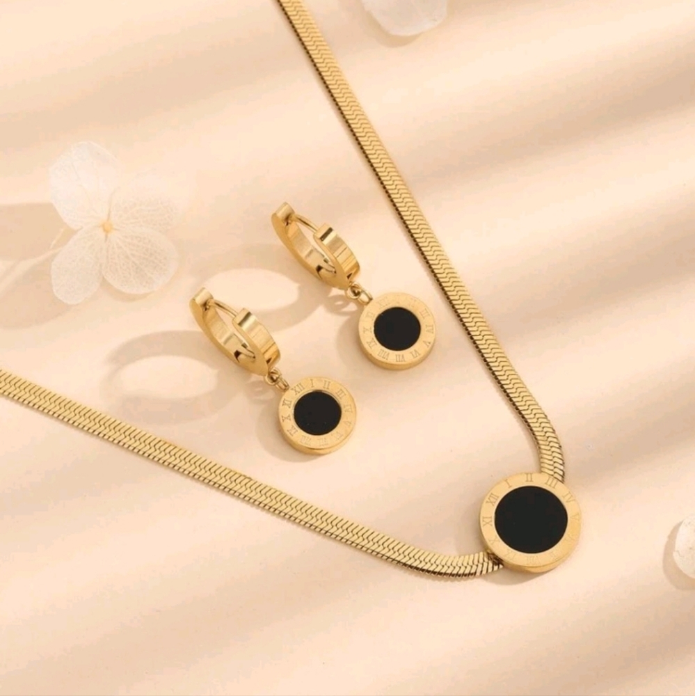 3pcs/set Round Decor Jewelry Set